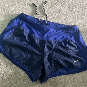 Black and blue print Nike shorts